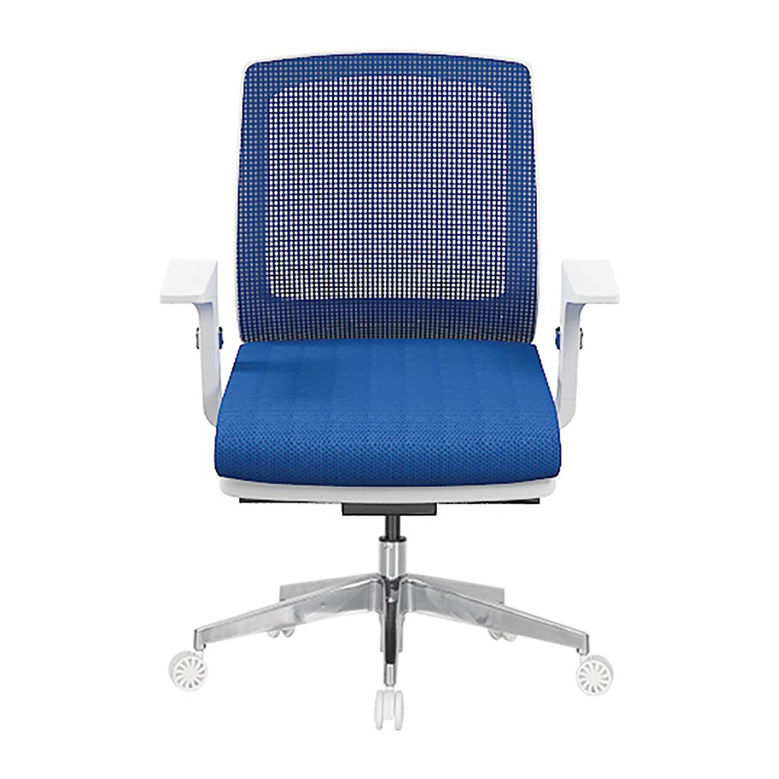 Relax Beyaz Plastik Gövdeli Alüminyum Ayaklı Çalışma Koltukları