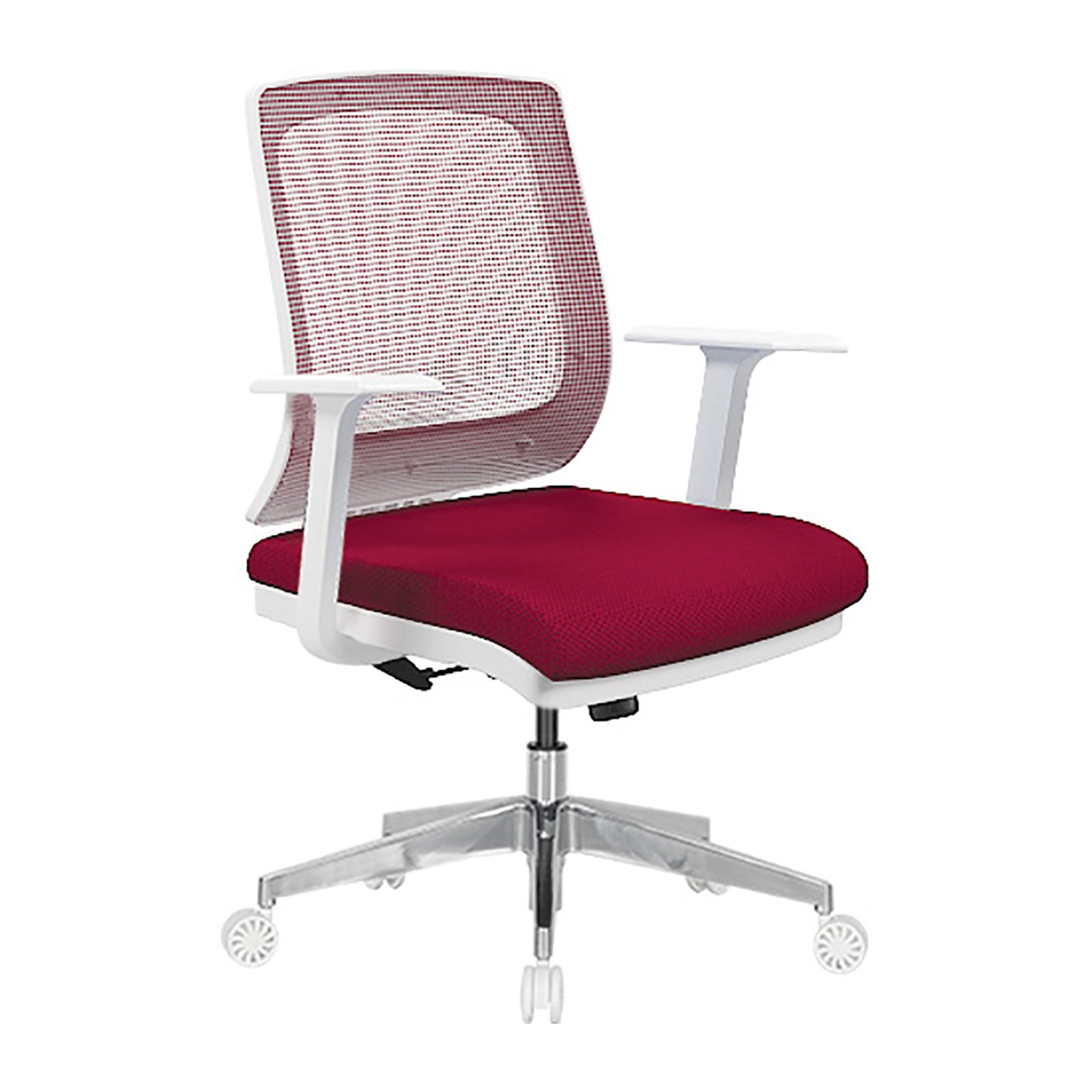 Relax Beyaz Plastik Gövdeli Alüminyum Ayaklı Çalışma Koltukları