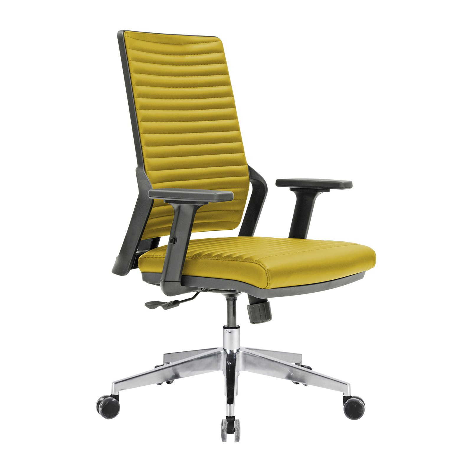 Tekno Sırt Döşemeli Plastik Gövdeli Alüminyum Ayaklı Çalışma Koltukları