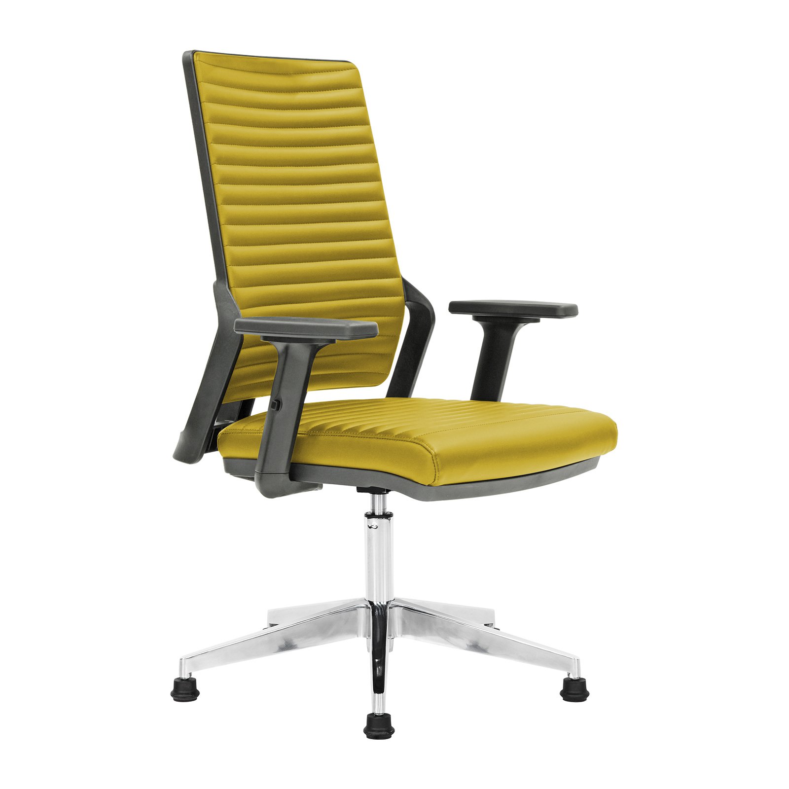 Tekno Sırt Döşemeli Plastik Gövdeli Alüminyum Ayaklı Çalışma Koltukları