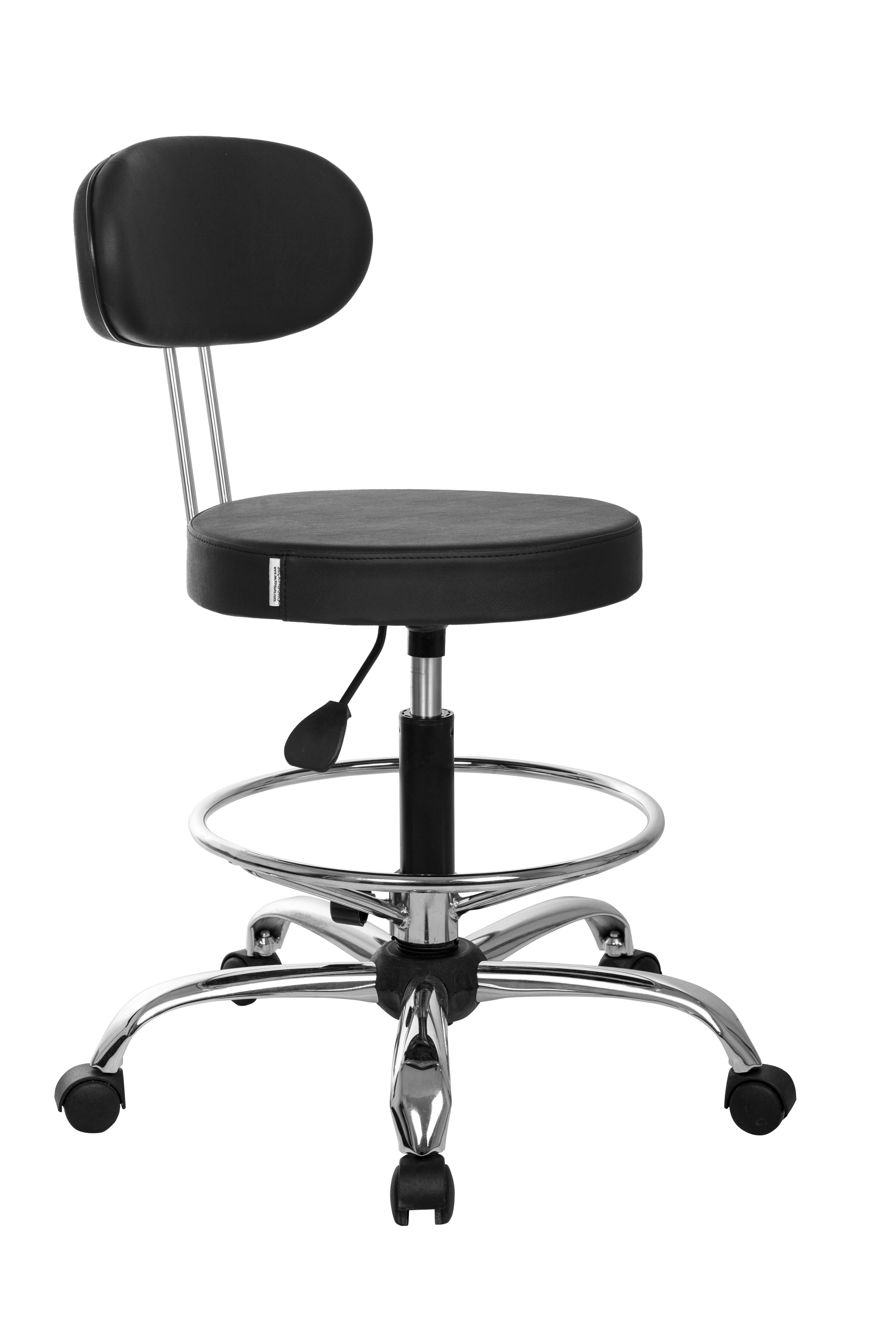 Tabure Arkalıklı Krom Ayaklı Çemberli Tabureler