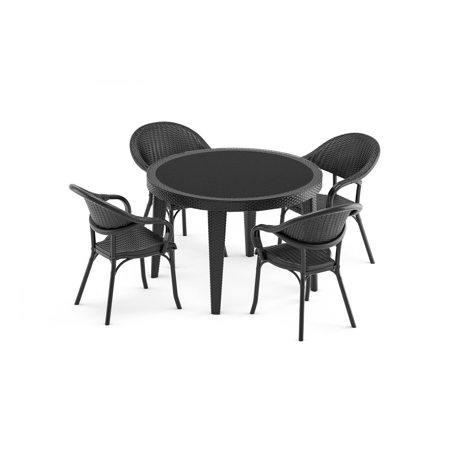 Osaka 110 ve Flash-R 4 Kişilik Masa Takımı