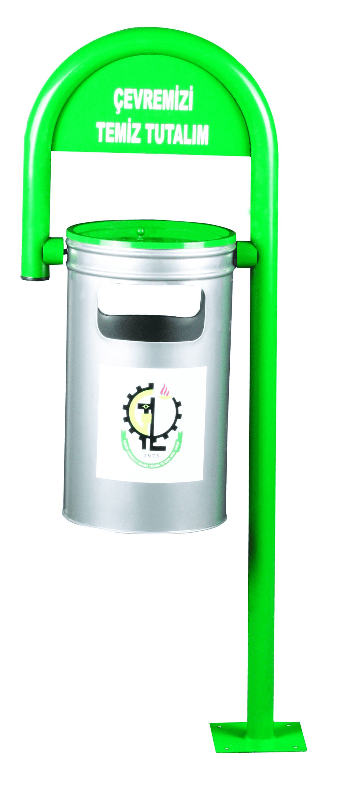 Baston Tipi Sabit Dış Mekan Çöp Kovası