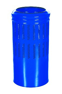 Atık Mavi Boyalı Çöp Kovası